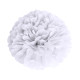 POMPOM SATIN BLANC 40CM