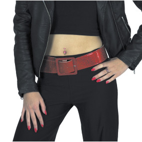 Ceinture disco rouge