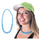 COLLIER PERLE NEON BLEU