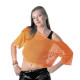 TEE-SHIRT FISHNET 80'S ORANGE FLUO