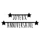 GUIRLANDE LETTRES NOIRES JOYEUX ANNIVERSAIRE 1.60M