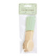 PETITES CUILLERES EN BOIS VERT PASTEL X 8