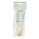 PETITES FOURCHETTES EN BOIS VERT PASTEL X 8