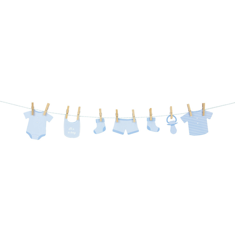 GUIRLANDE BABY BLUE DIY GUIRLANDE BABY BLUE DIY