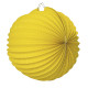 LAMPION ROND JAUNE MOUTARDE 20 CM