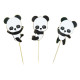 SET DE 3 CAKE TOPPERS BABY PANDA