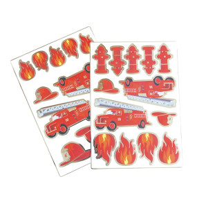 STICKERS POMPIERS X 25PCS