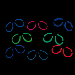 Lunettes couleurs assorties